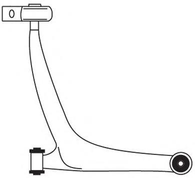 2832 Frap barra oscilante, suspensión de ruedas delantera, inferior izquierda