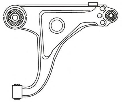 2255 Frap barra oscilante, suspensión de ruedas delantera, inferior izquierda