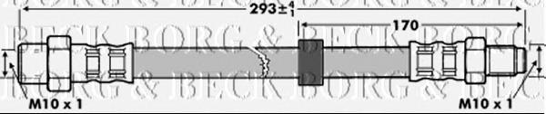 BBH7294 Borg&beck tubo flexible de frenos trasero