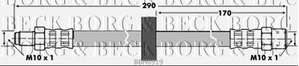 BBH6919 Borg&beck tubo flexible de frenos trasero