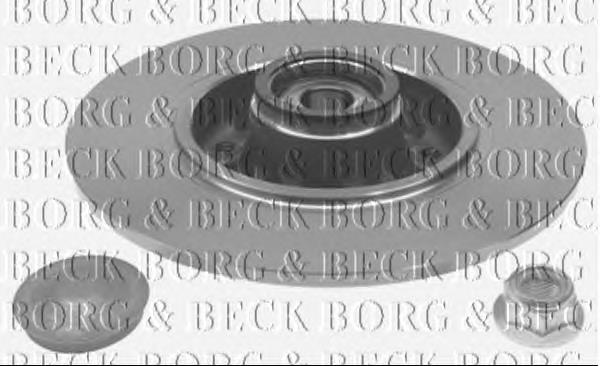 BWK1260 Borg&beck disco de freno trasero