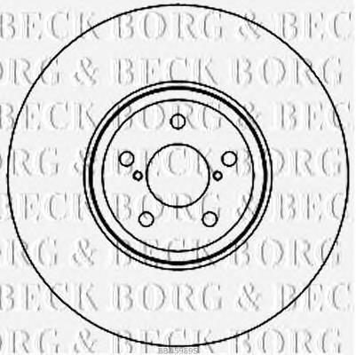 BBD5959S Borg&beck freno de disco delantero