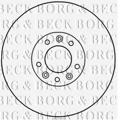 BBD5969S Borg&beck freno de disco delantero