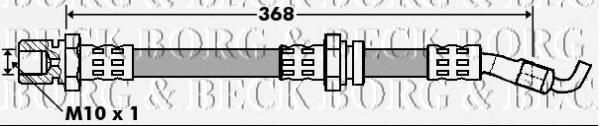 BBH7402 Borg&beck tubo flexible de frenos trasero derecho