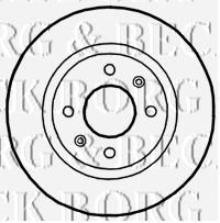 BBD4701 Borg&beck freno de disco delantero