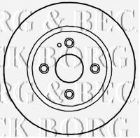 BBD4700 Borg&beck freno de disco delantero