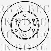 BBD4709 Borg&beck freno de disco delantero