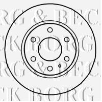 BBD4710 Borg&beck disco de freno trasero