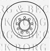 BBD4711 Borg&beck freno de disco delantero