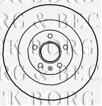 BBD4690 Borg&beck disco de freno trasero