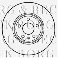 BBD4689 Borg&beck freno de disco delantero