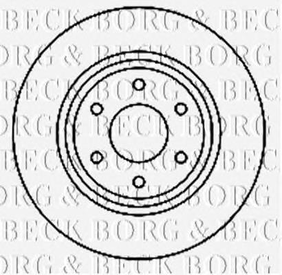 BBD4769 Borg&beck freno de disco delantero