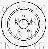 BBD4764 Borg&beck disco de freno trasero