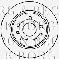 BBD4778 Borg&beck disco de freno trasero