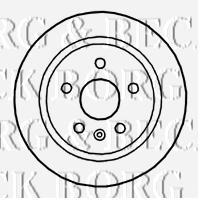 BBD4757 Borg&beck disco de freno trasero