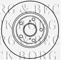 BBD4745 Borg&beck freno de disco delantero