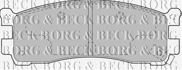 BBP2135 Borg&beck pastillas de freno traseras