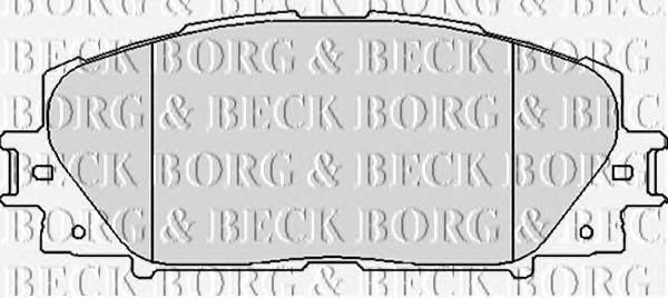 BBP2123 Borg&beck pastillas de freno delanteras