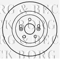 BBD4814 Borg&beck freno de disco delantero