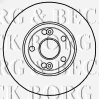 BBD4813 Borg&beck freno de disco delantero