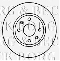 BBD4822 Borg&beck freno de disco delantero