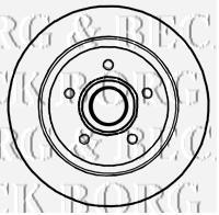 BBD5840S Borg&beck disco de freno trasero