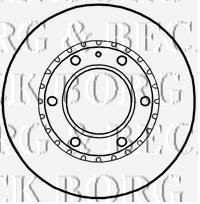 BBD4793 Borg&beck freno de disco delantero