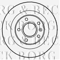 BBD4799 Borg&beck disco de freno trasero