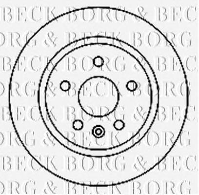 BBD4798 Borg&beck disco de freno trasero