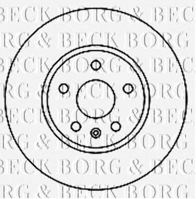 BBD5894S Borg&beck freno de disco delantero