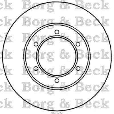 BBD5240 Borg&beck freno de disco delantero