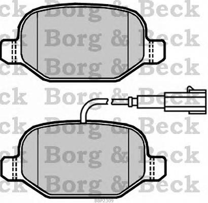 BBP2309 Borg&beck pastillas de freno traseras