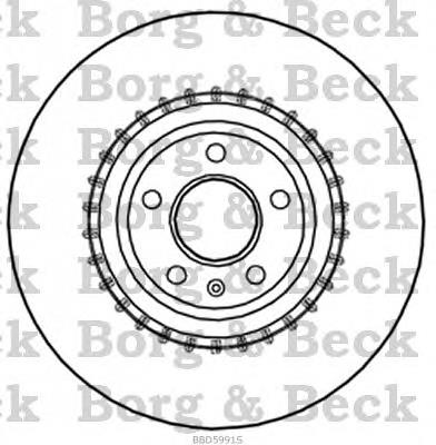 BBD5991S Borg&beck freno de disco delantero