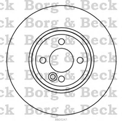 BBD5247 Borg&beck freno de disco delantero