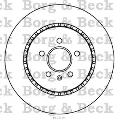 BBD5246 Borg&beck disco de freno trasero