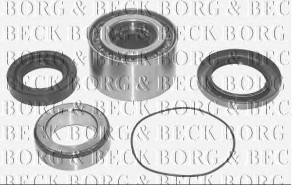 BWK583 Borg&beck cojinete de rueda trasero