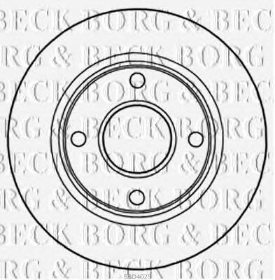 BBD4025 Borg&beck freno de disco delantero