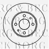 BBD4001 Borg&beck disco de freno trasero