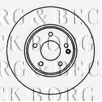 BBD4141 Borg&beck freno de disco delantero