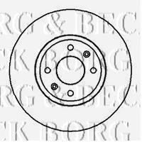 BBD4133 Borg&beck freno de disco delantero