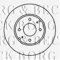 BBD4132 Borg&beck freno de disco delantero