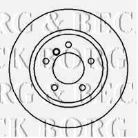 BBD4127 Borg&beck freno de disco delantero