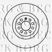 BBD4128 Borg&beck freno de disco delantero