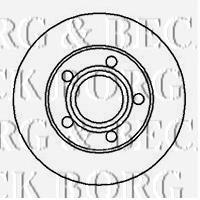 BBD4182 Borg&beck disco de freno trasero