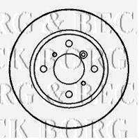BBD4166 Borg&beck freno de disco delantero