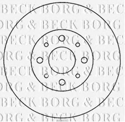 BBD4055 Borg&beck freno de disco delantero