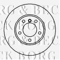BBD4067 Borg&beck freno de disco delantero
