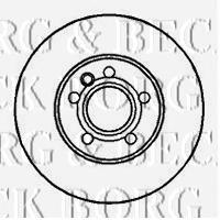 BBD4071 Borg&beck freno de disco delantero