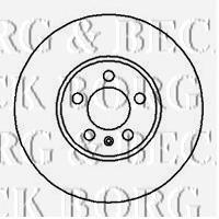 BBD4069 Borg&beck freno de disco delantero