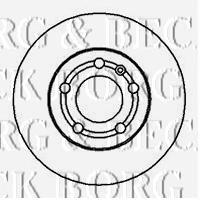 BBD4064 Borg&beck freno de disco delantero